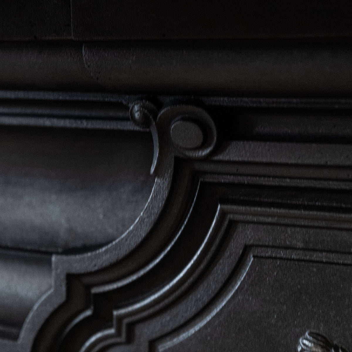 Antique Cast Iron Fireplace Surround